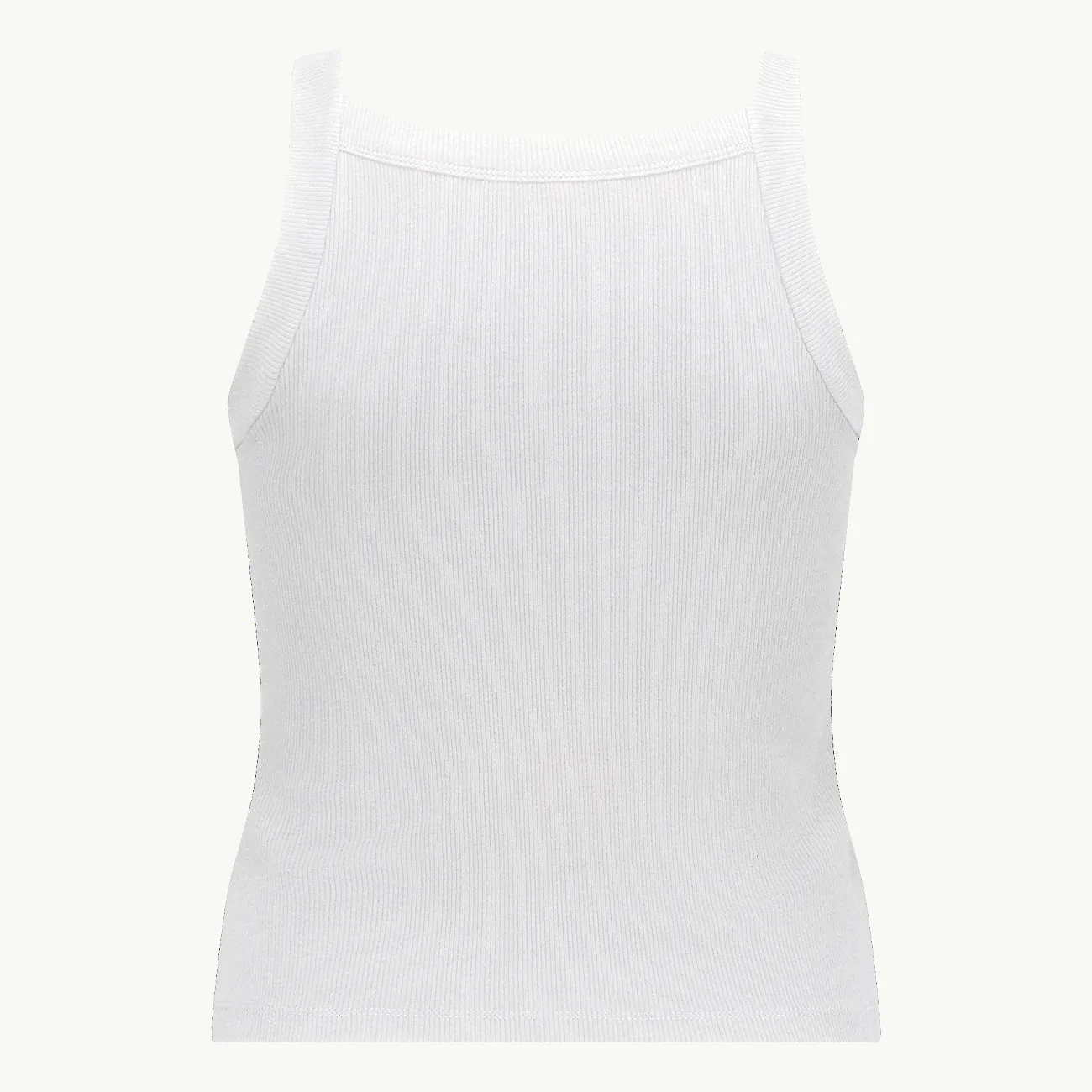 Essential Tank Rib - White