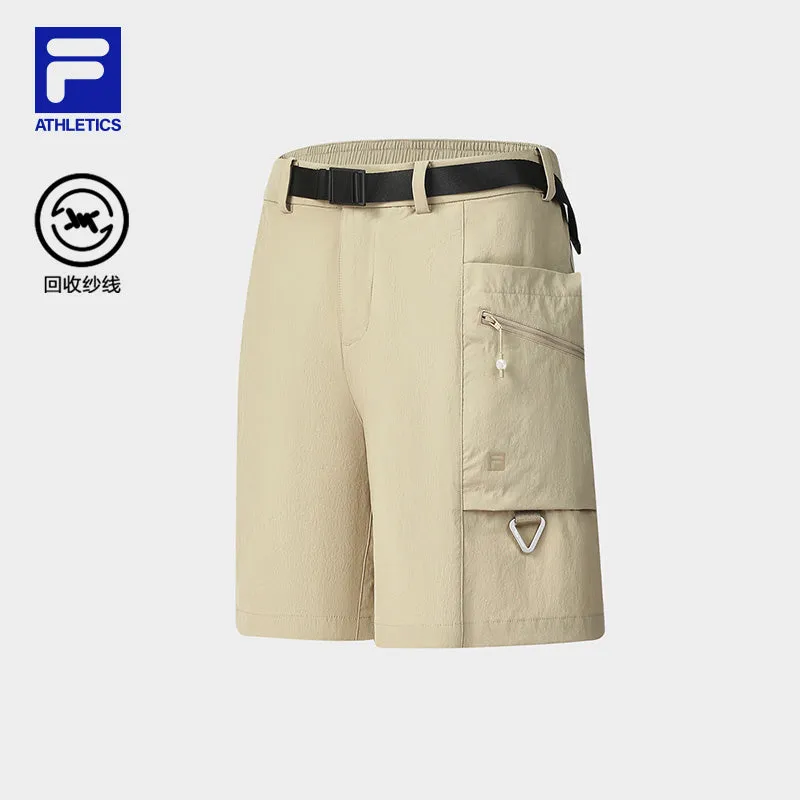 FILA CORE ATHLETICS EXPLORE NATURE'S WONDER Women Woven Shorts (Light Khaki)