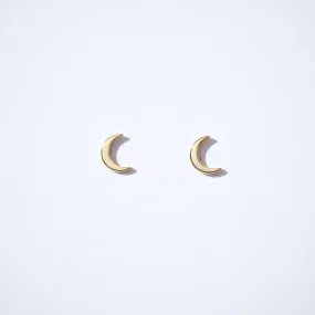 Fine Essentials - Crescent Moon Stud Earrings