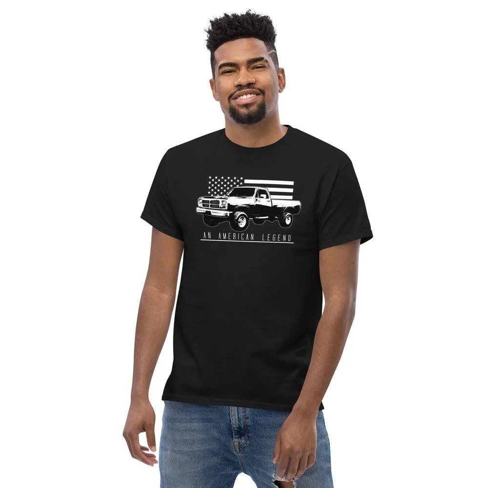 First Gen Truck T-Shirt With American Flag Design