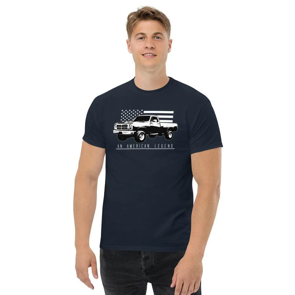 First Gen Truck T-Shirt With American Flag Design