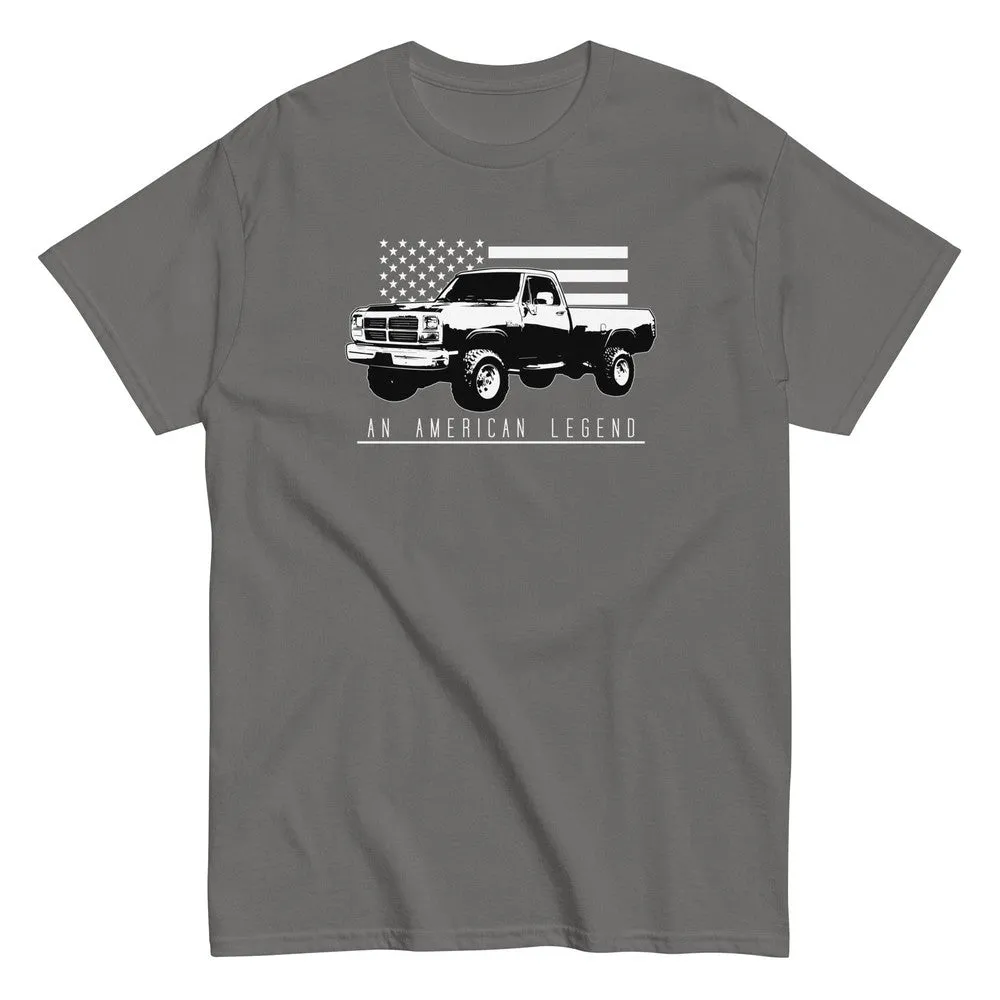 First Gen Truck T-Shirt With American Flag Design