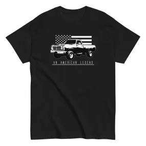 First Gen Truck T-Shirt With American Flag Design