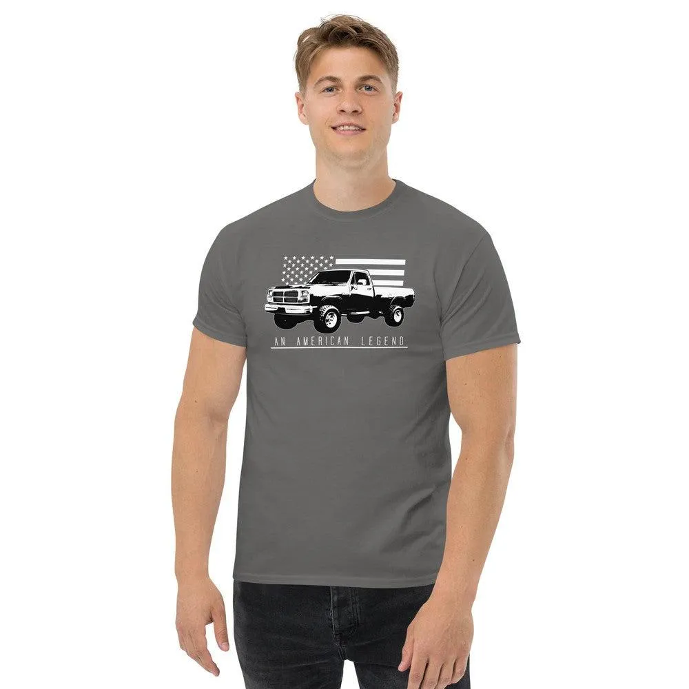 First Gen Truck T-Shirt With American Flag Design