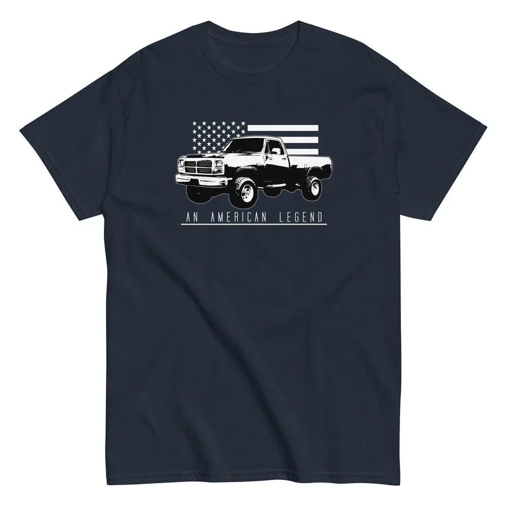 First Gen Truck T-Shirt With American Flag Design