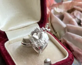 Flaming Heart Ring