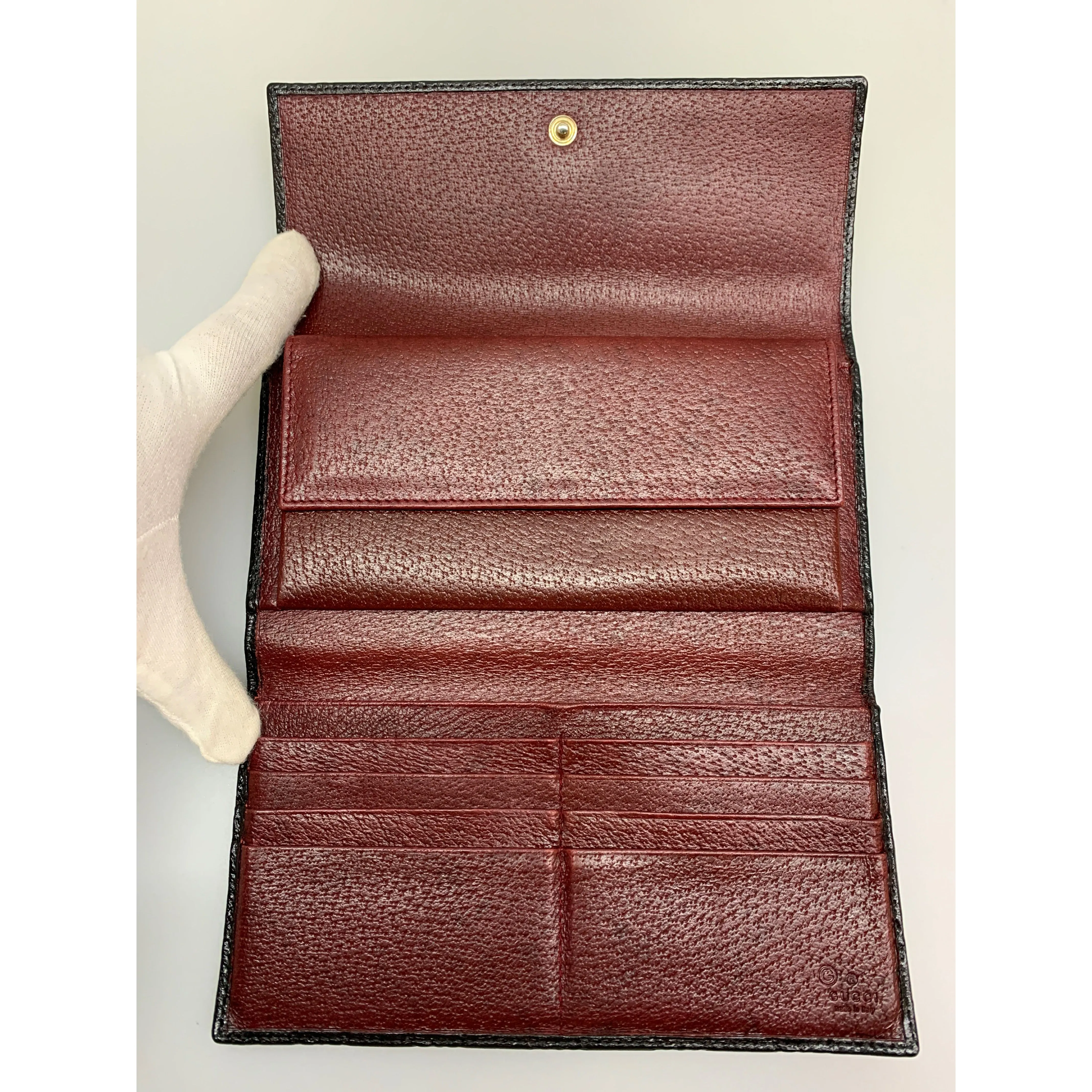 #GUCCI/Long Wallet/Leather/BLK/257303 4276