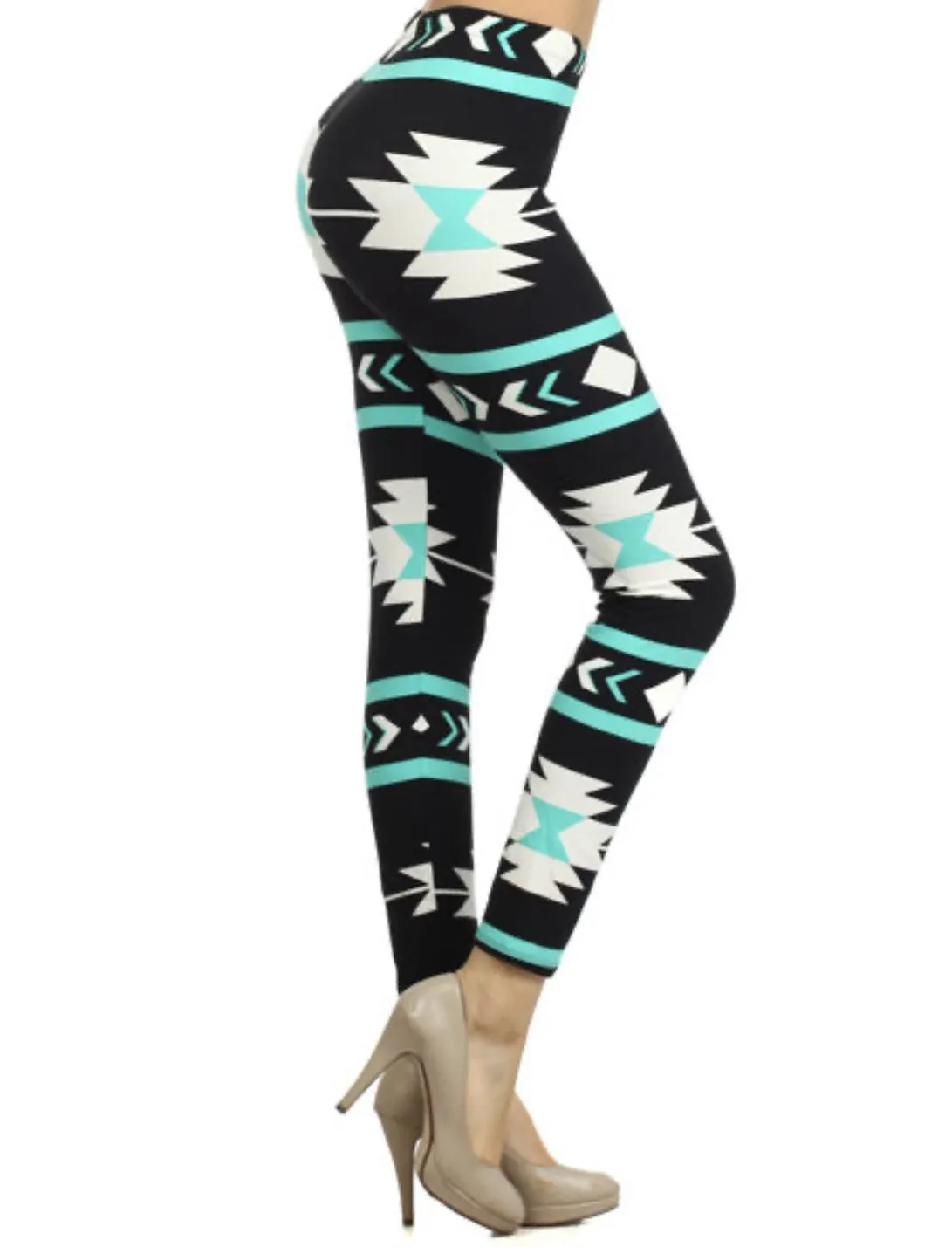 Leggings Depot High Waist Aztec Print Leggings