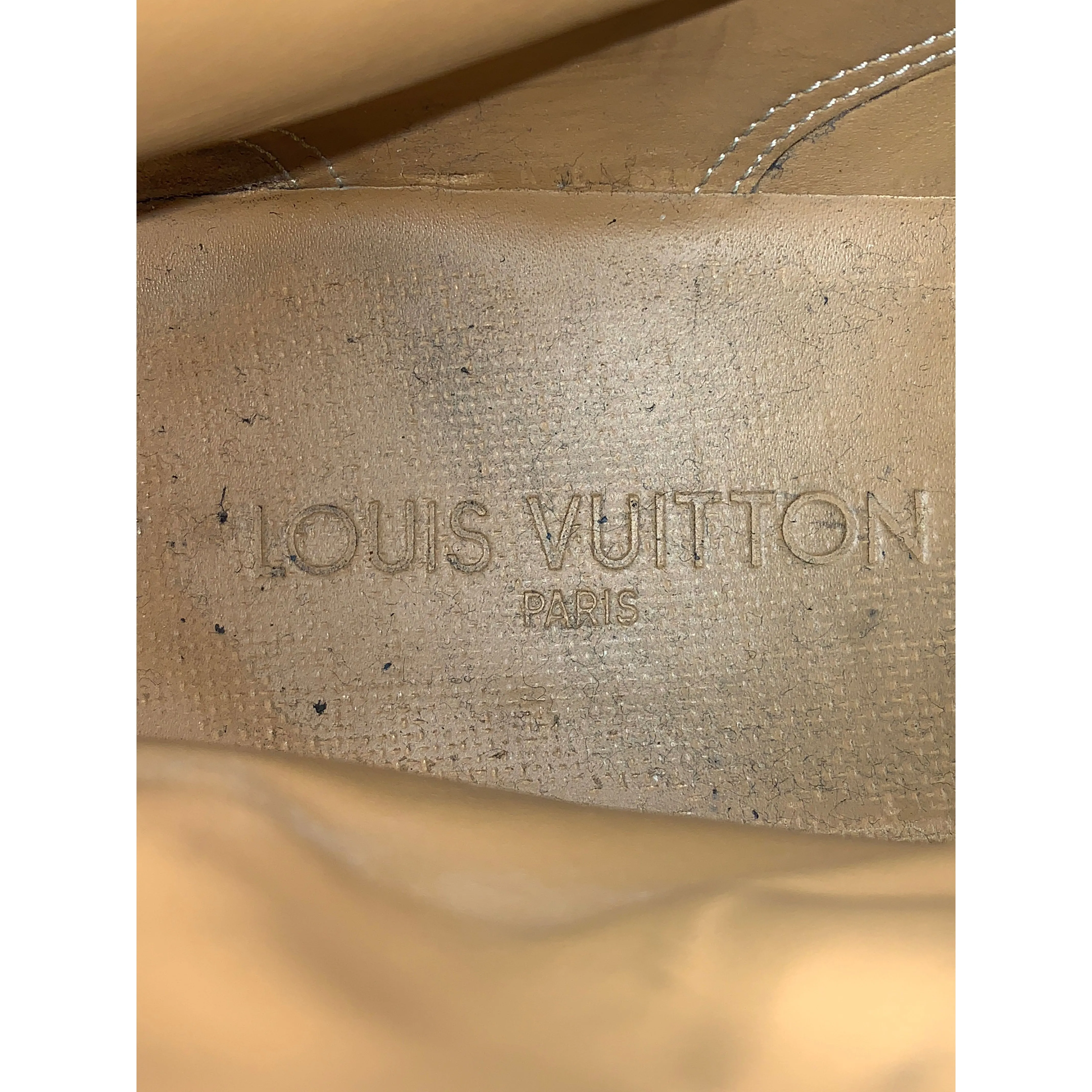 #LOUIS VUITTON/Chukka Boots/US6/BLK/Leather