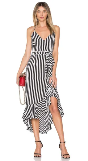 Lovers   Friends Bridget Midi Dress Bold Stripe