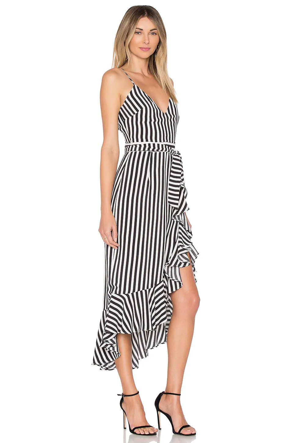 Lovers   Friends Bridget Midi Dress Bold Stripe