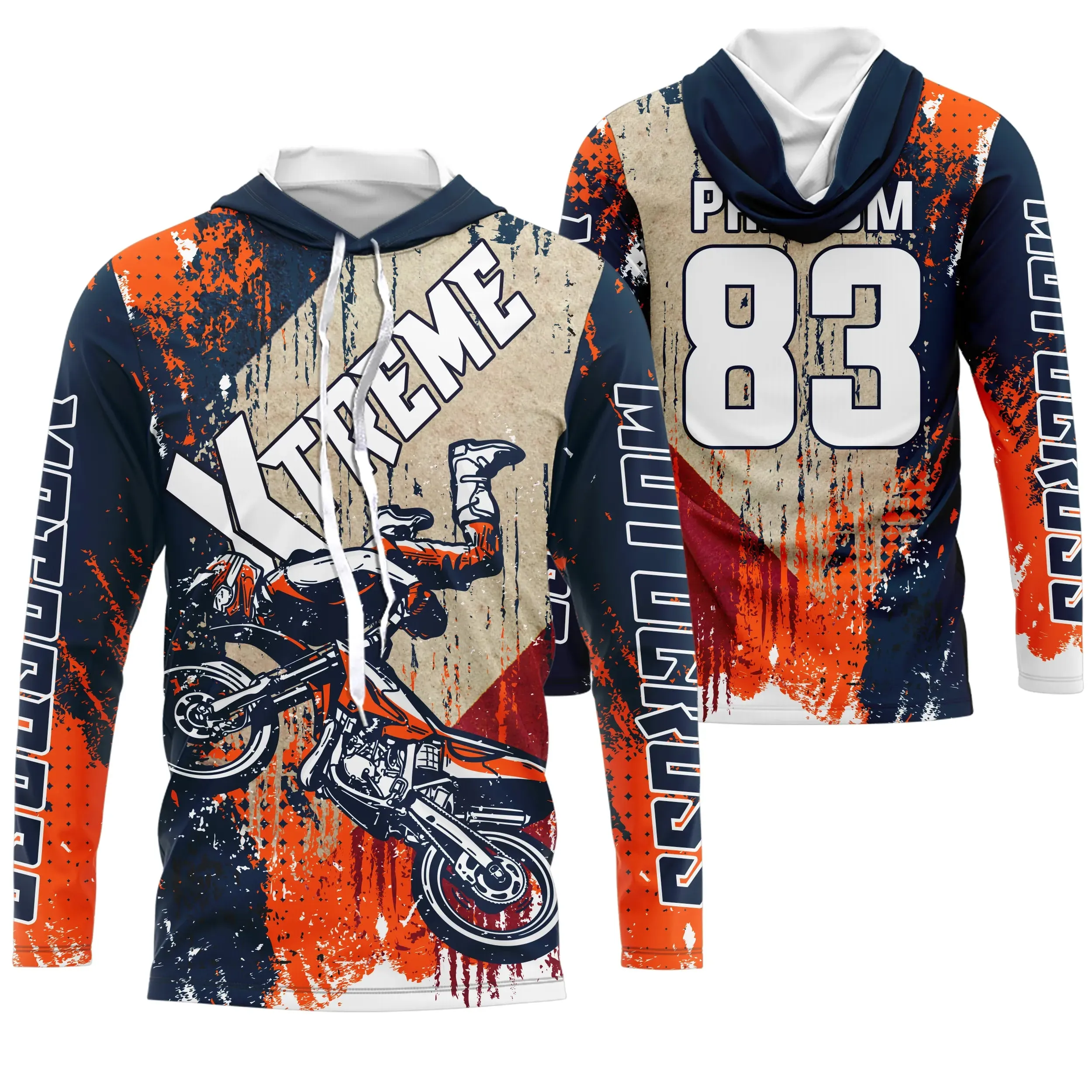 Maillot Cross Protection UV, Cadeau Personnalisé Pilote Moto Cross, Moto Tout-Terrain Passion - CT22122207