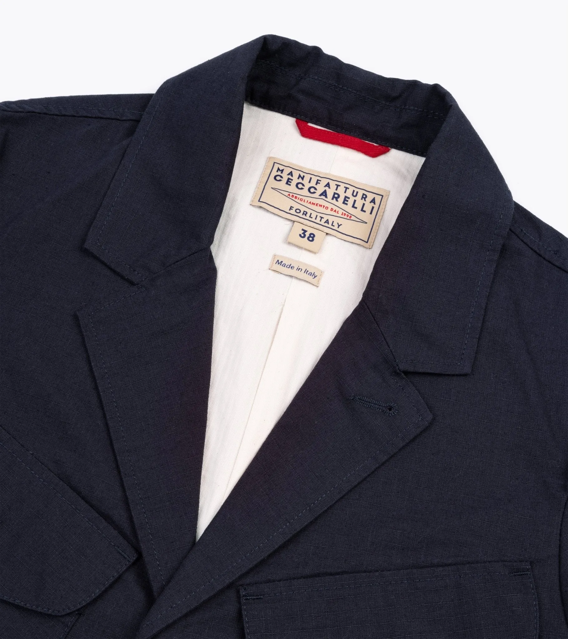 Manifattura Ceccarelli Ripstop Bush Jacket: Navy