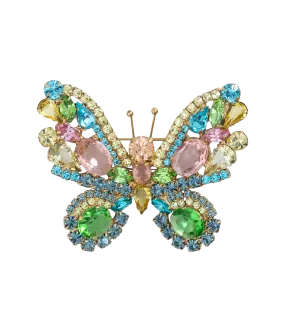 Medium Butterfly in Jonquil / Peridot / Light Rose