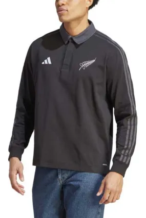 Mens Adidas All Blacks RWC Heritage LS Polo Shirt