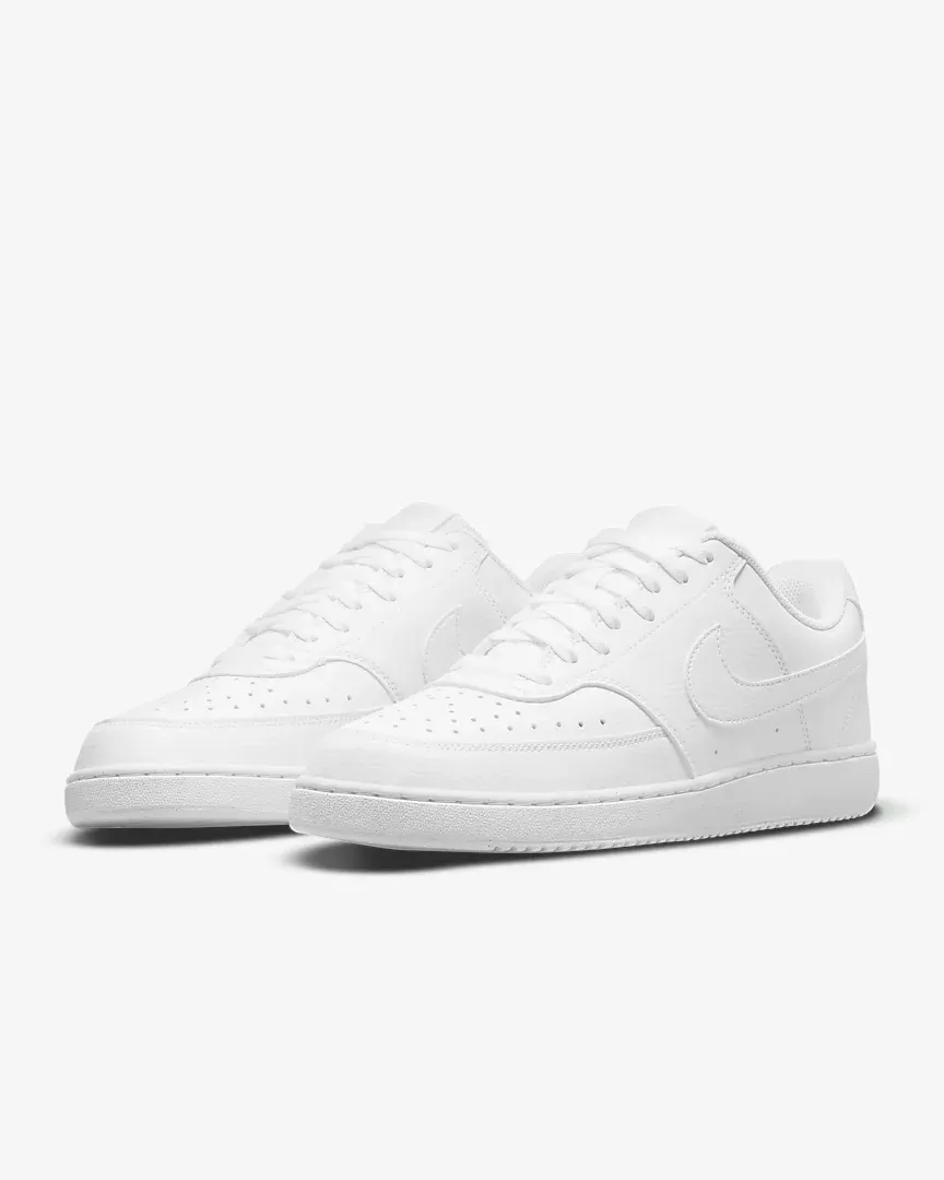 Men's Court Vision Low Next Nature Shoes - All White