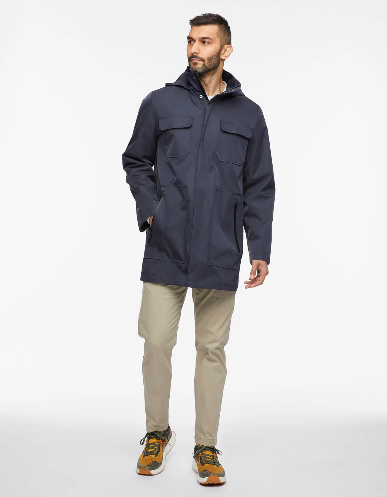 Men's Getaway Removable Hood Rain Jacket