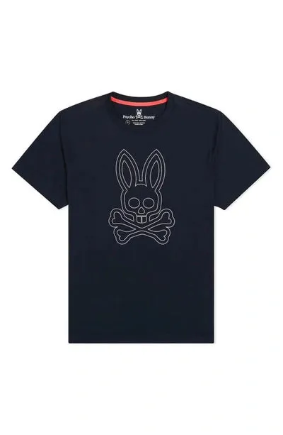 Mens Larkin Big Bunny Tee Navy