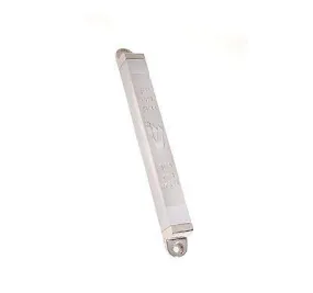 Metal Mezuzah in Silver Plated Covered With a Thin Metal Design #1