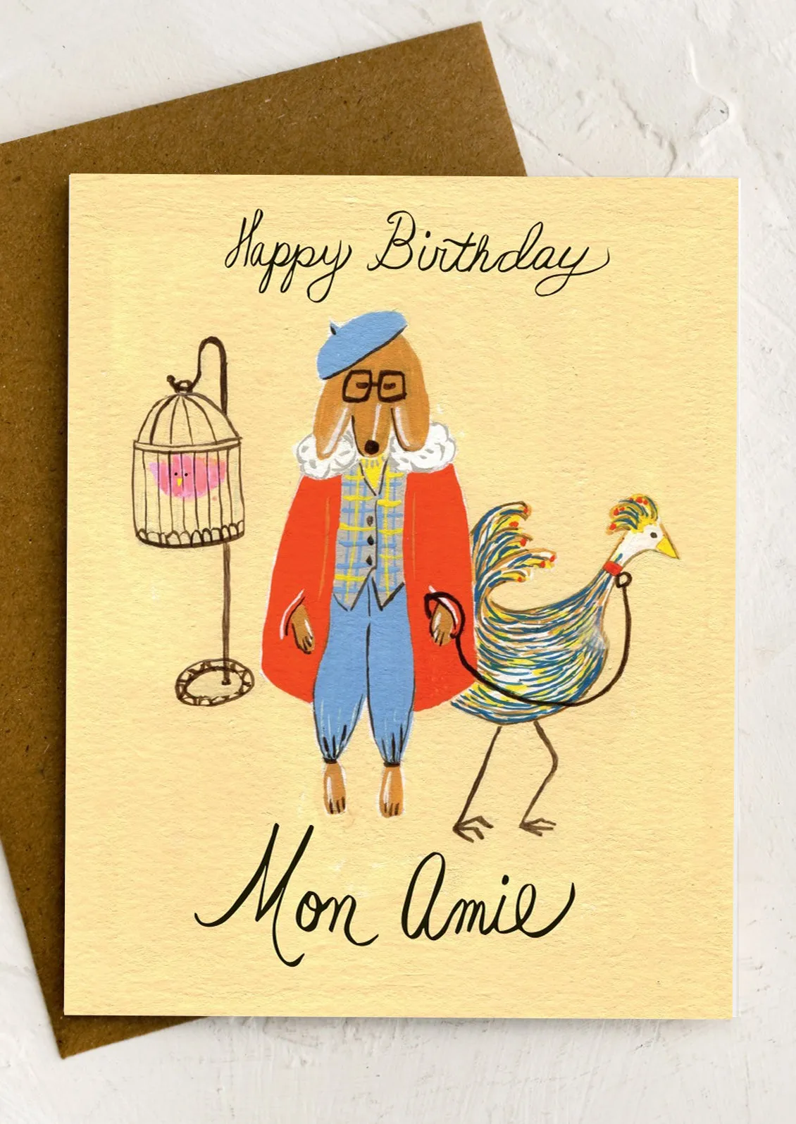 Mon Amie Birthday Card