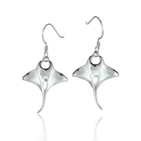 Mother of Pearl Manta Ray Earrings