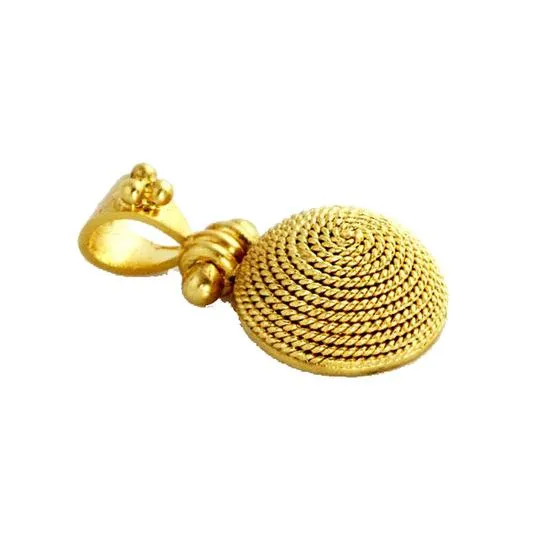 Mycenaean Beehives Queen Bee Gold Pendant