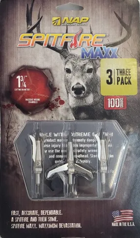 NAP Spitfire Maxx Mechanical Broadheads 60-798