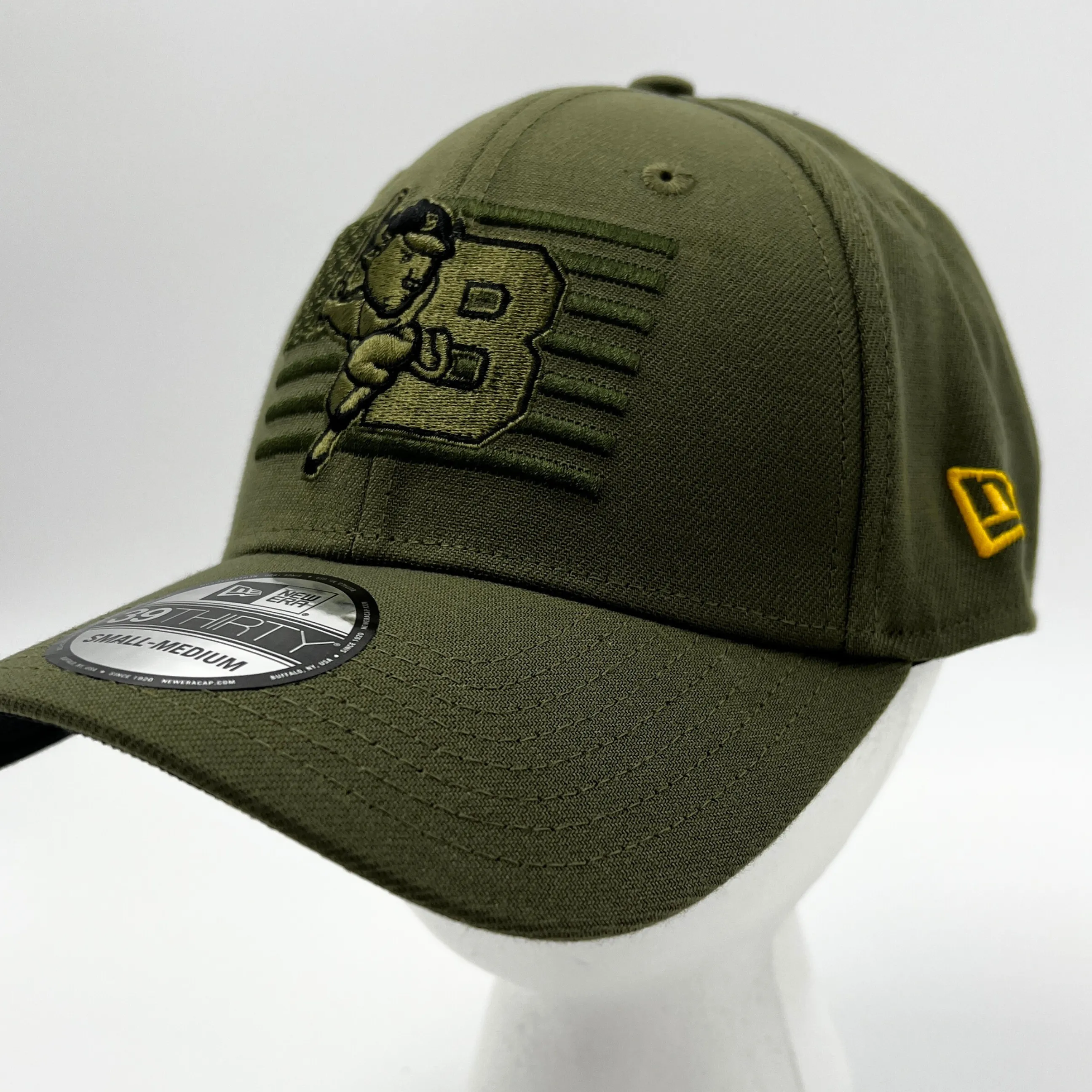 New Era Bisons Armed Forces Military Green Stretch Fit Hat