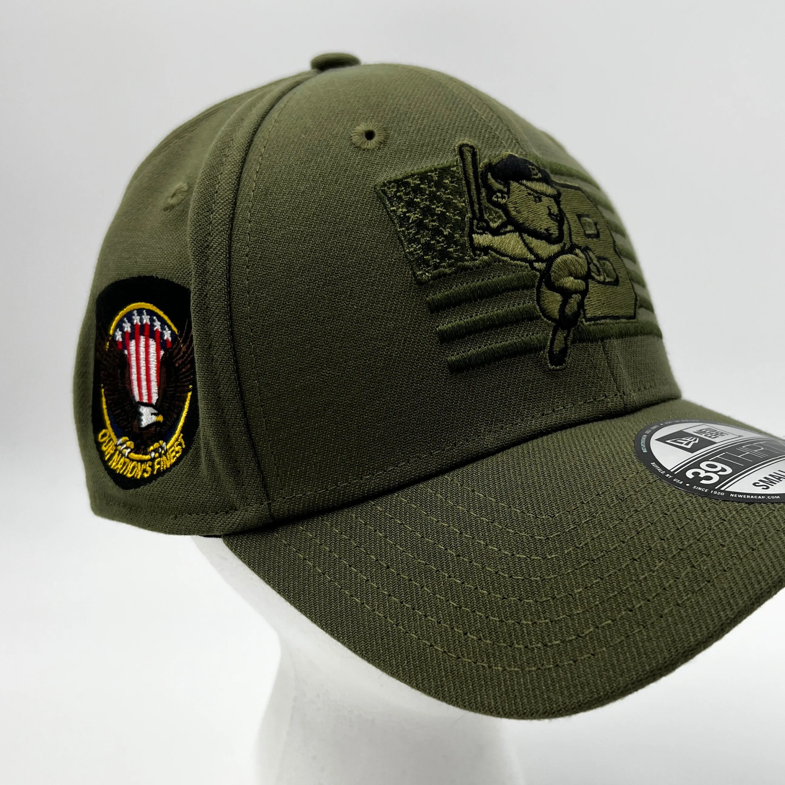 New Era Bisons Armed Forces Military Green Stretch Fit Hat