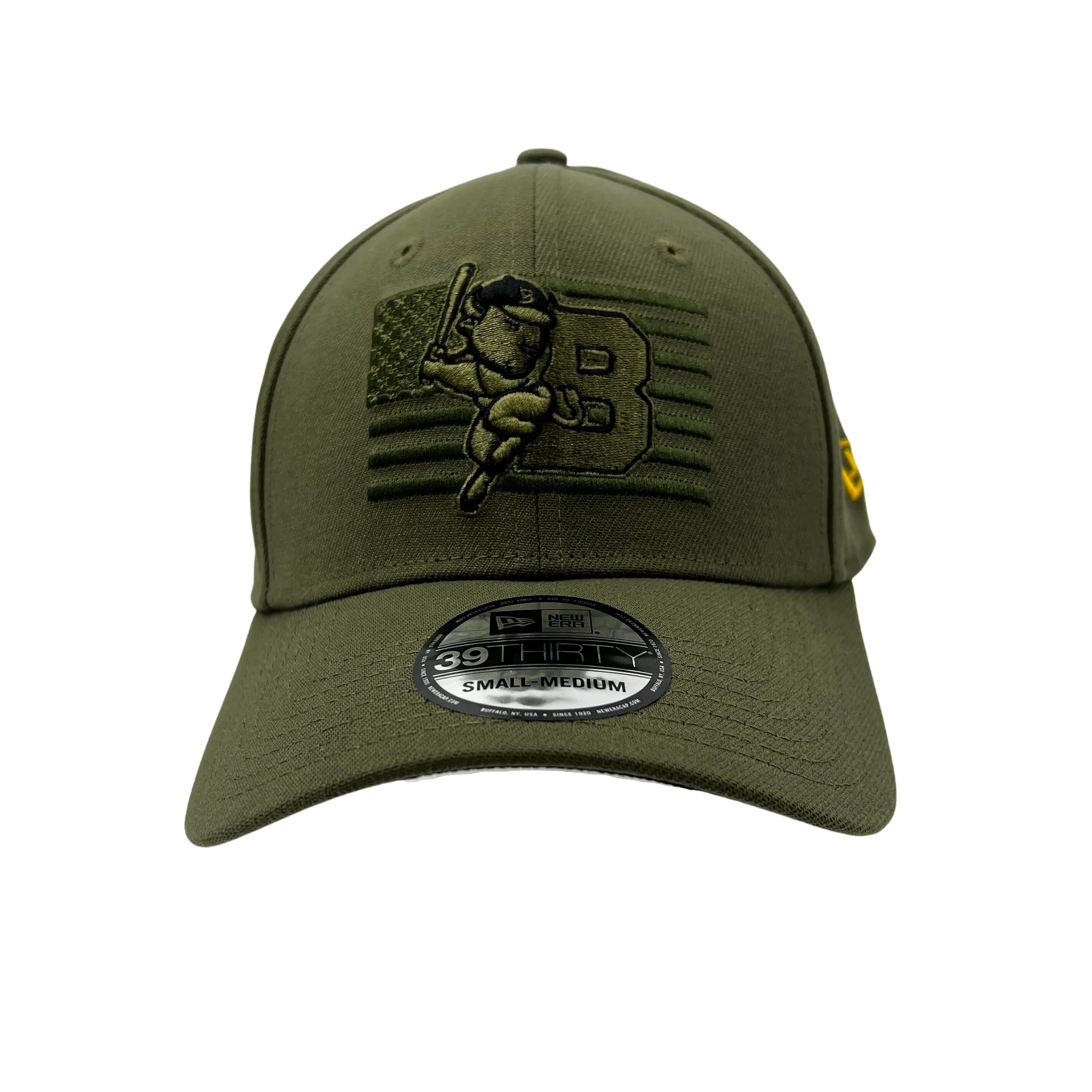 New Era Bisons Armed Forces Military Green Stretch Fit Hat