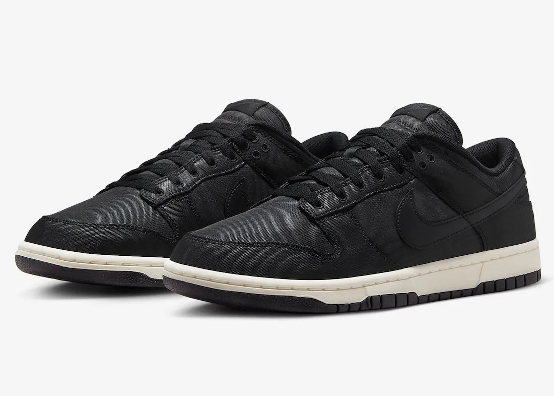 Nike Men's Dunk Premium Low Retro Shoes - Black / Sail White