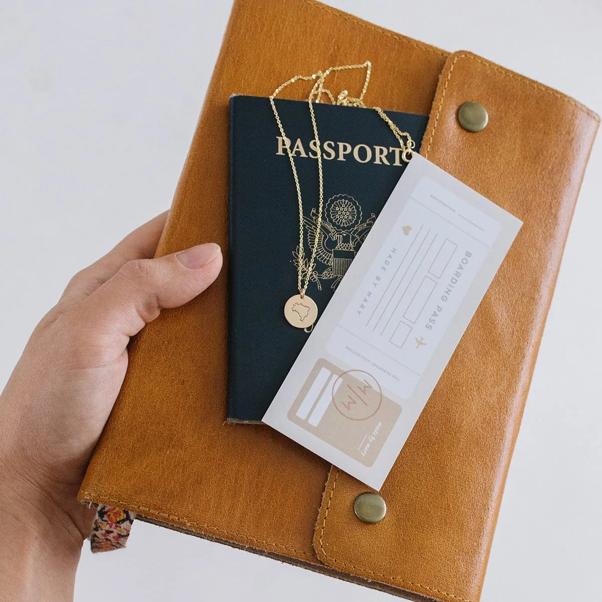 Passport Disc Necklace