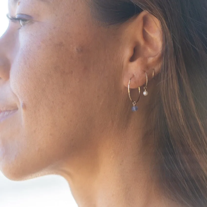 Perfect Hoops Tanzanite