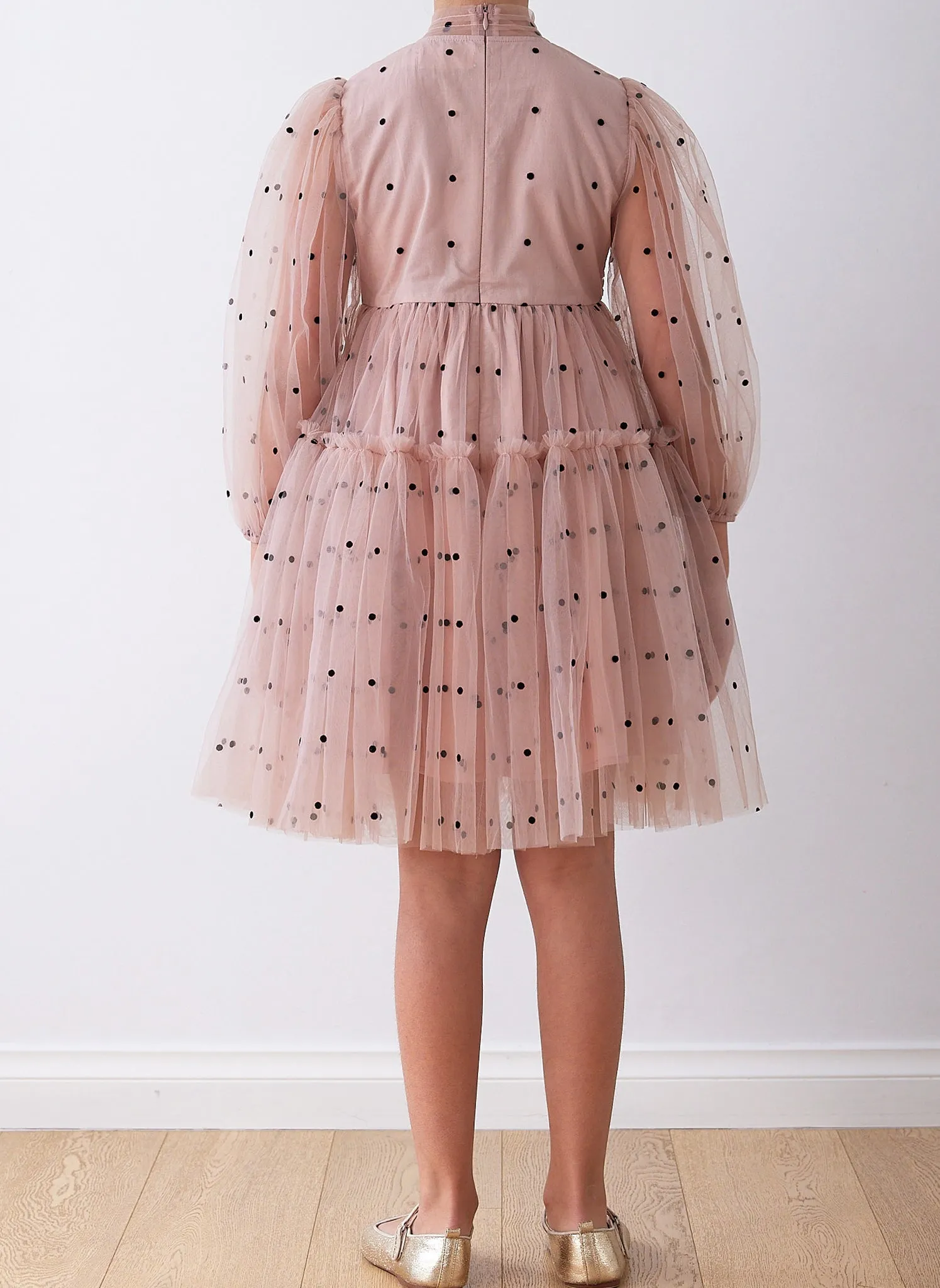 Petite Amalie Dotty Tulle Dress