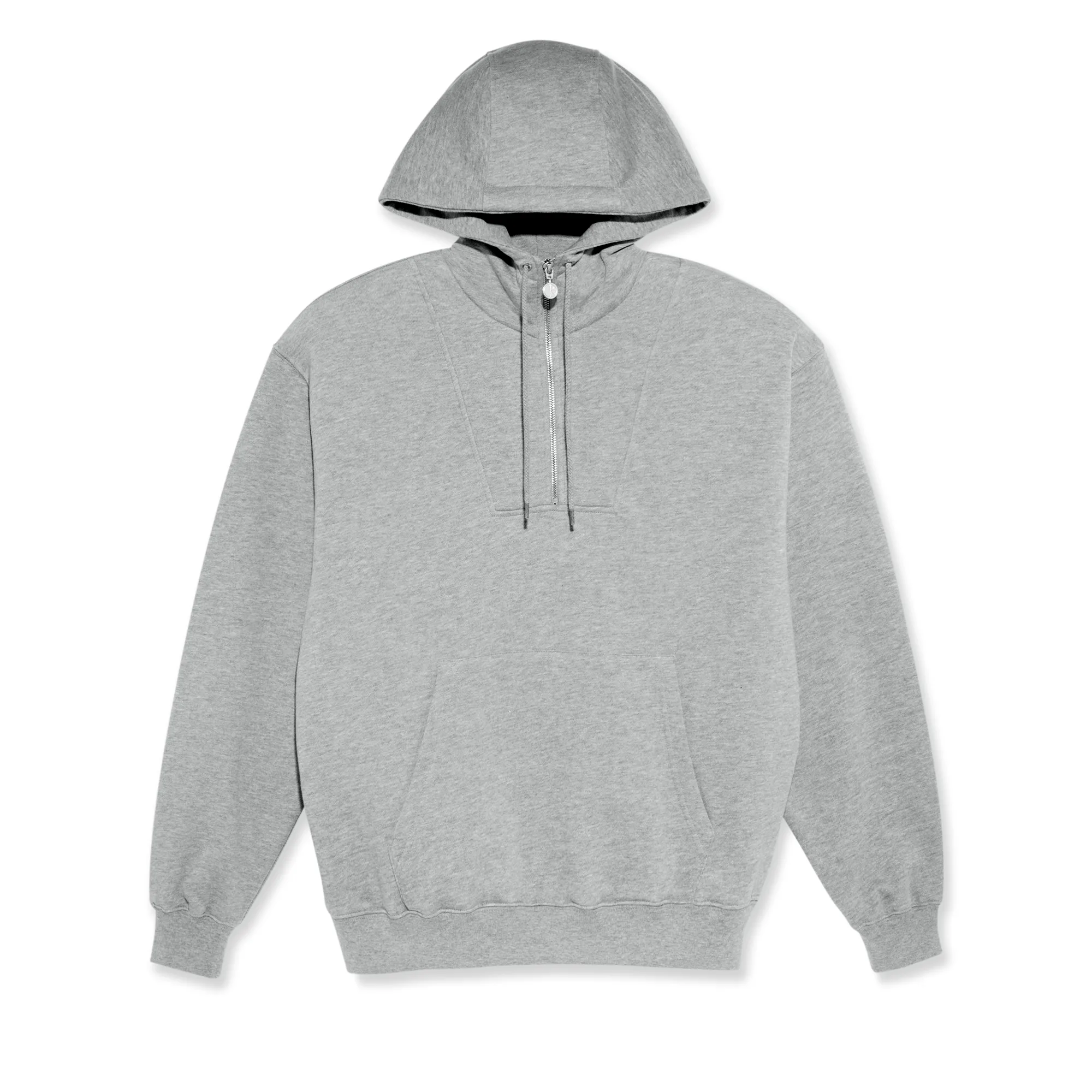 Polar Skate Co. Half Zip Hoodie Heather Grey