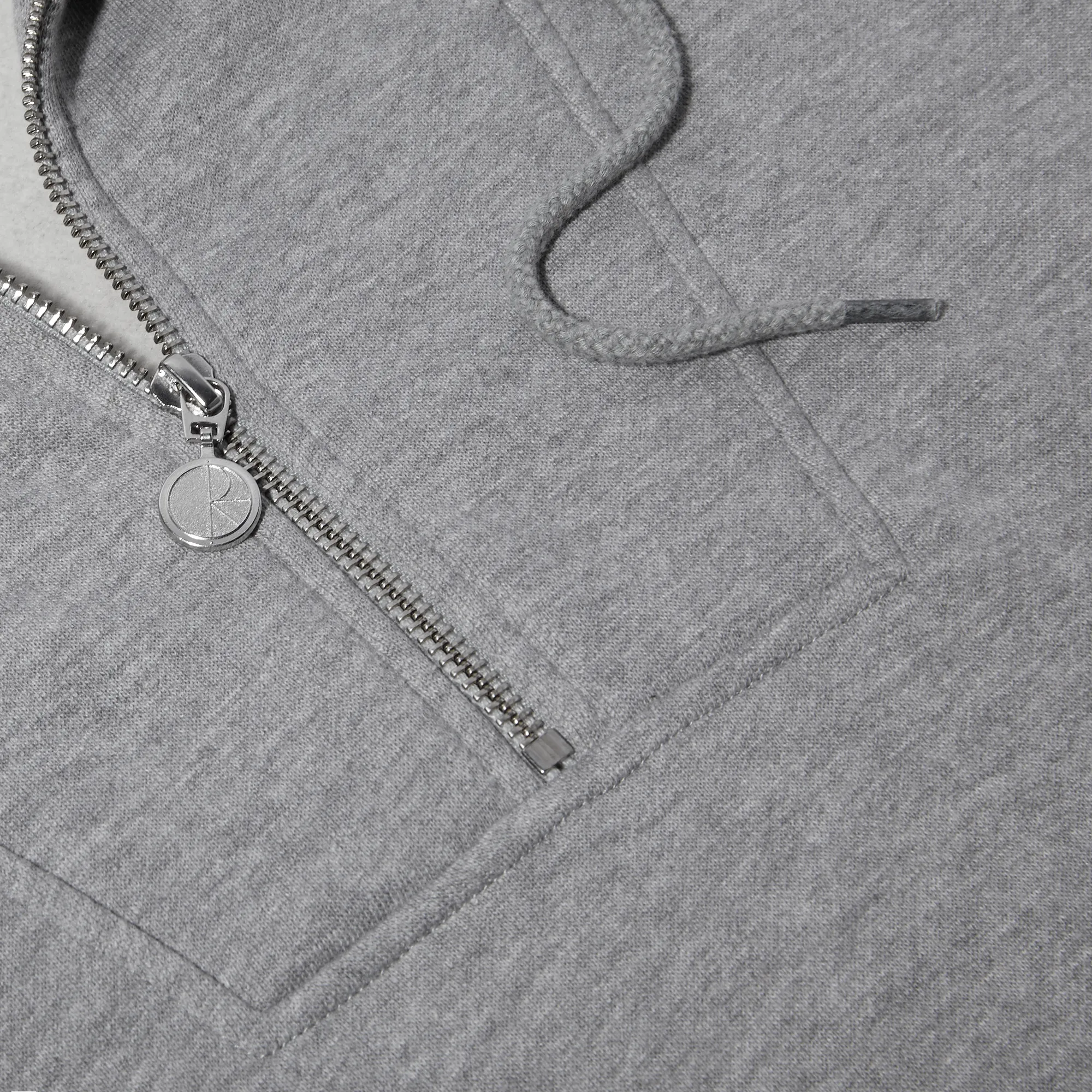 Polar Skate Co. Half Zip Hoodie Heather Grey