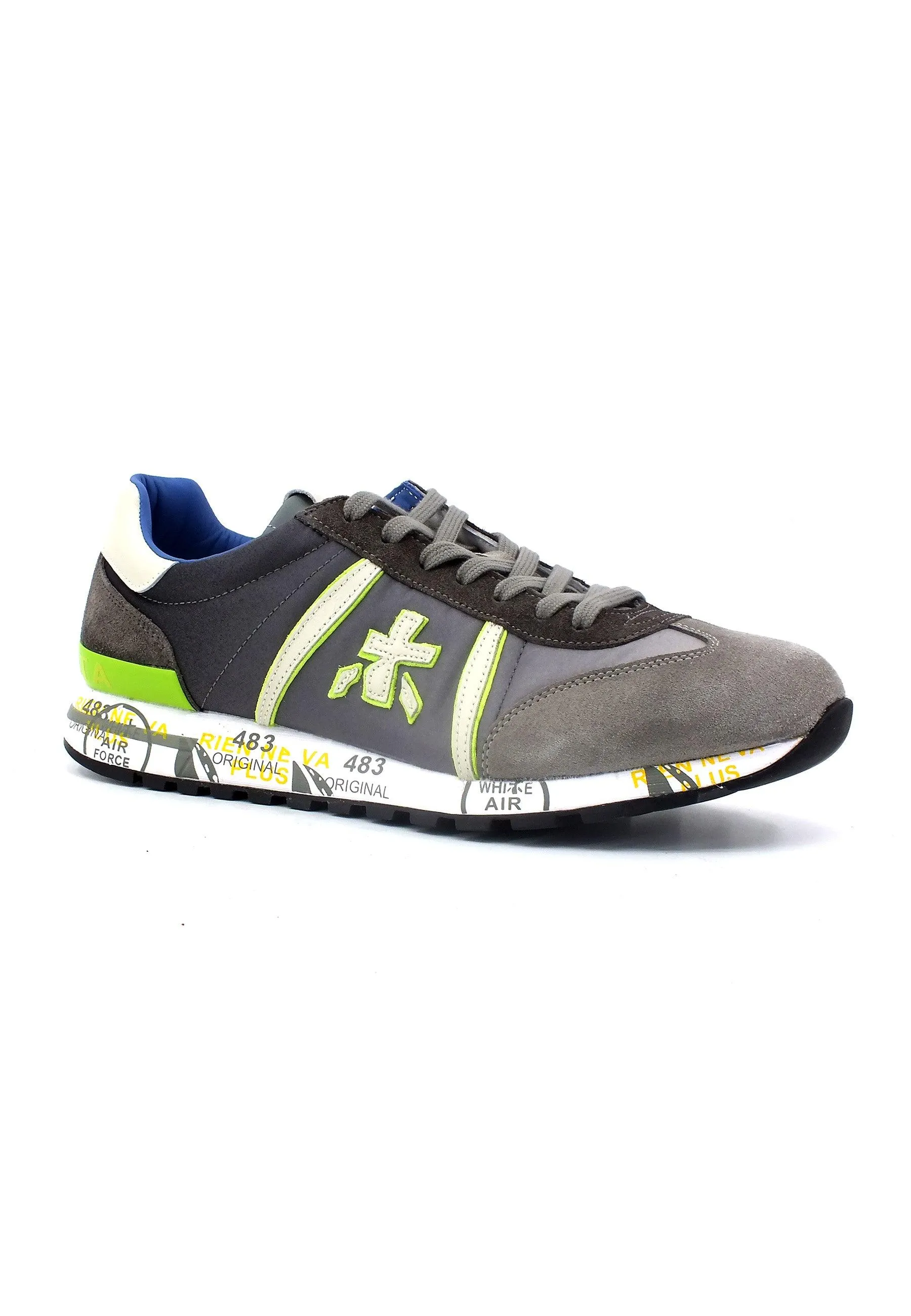 PREMIATA Sneaker Uomo Grey Yellow Fluo LUCY-5903