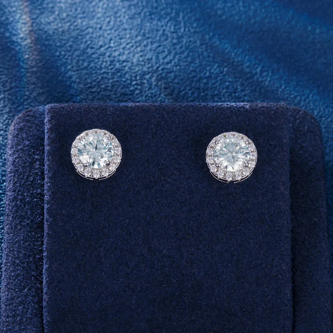 Rare Color Hola Moissanite Stud Earrings