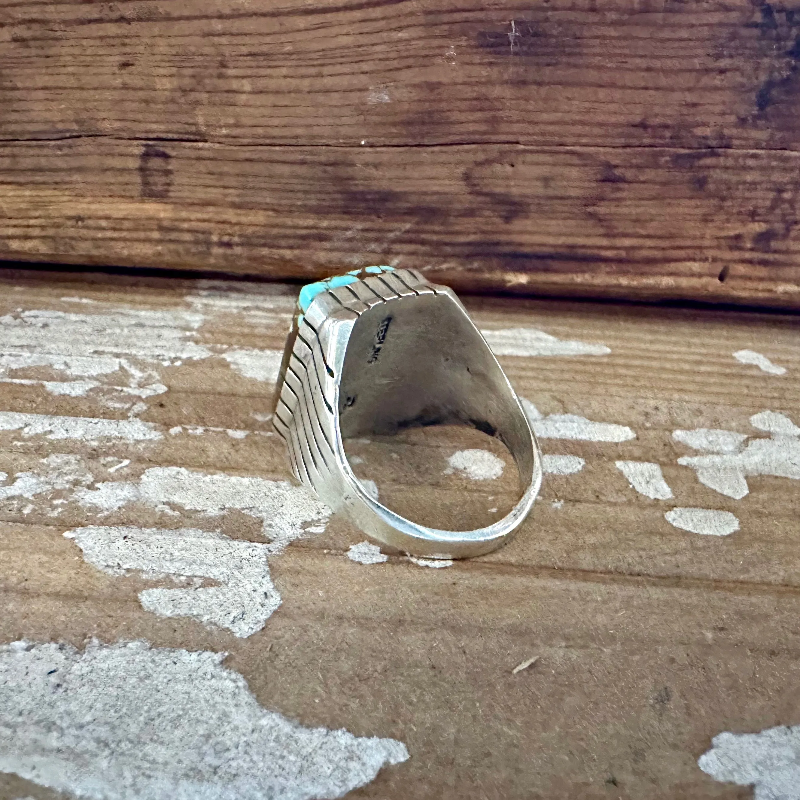 RAY JACK Navajo Kingman Turquoise Ring Mens  Variety of Sizes