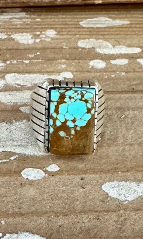 RAY JACK Navajo Kingman Turquoise Ring Mens  Variety of Sizes