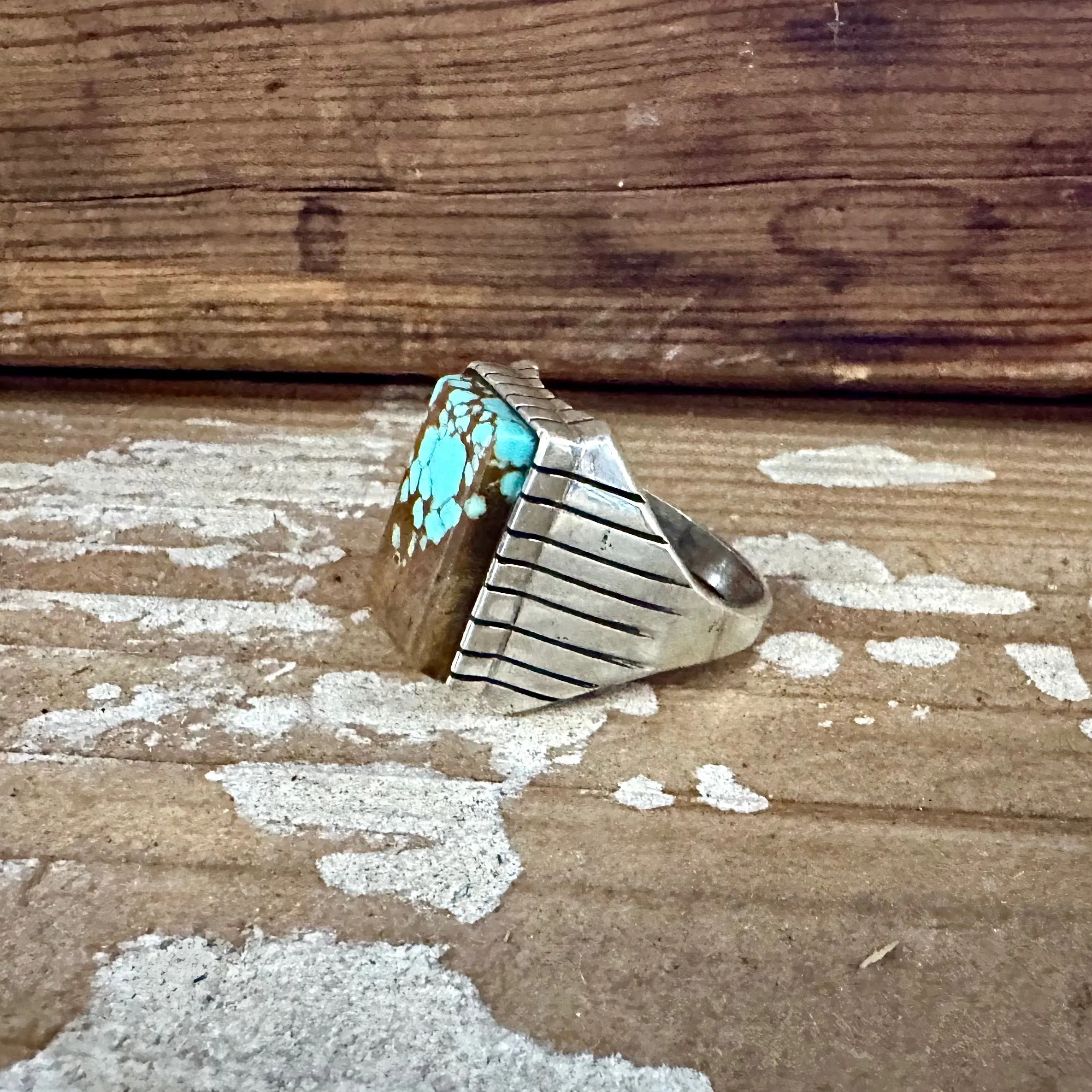 RAY JACK Navajo Kingman Turquoise Ring Mens  Variety of Sizes