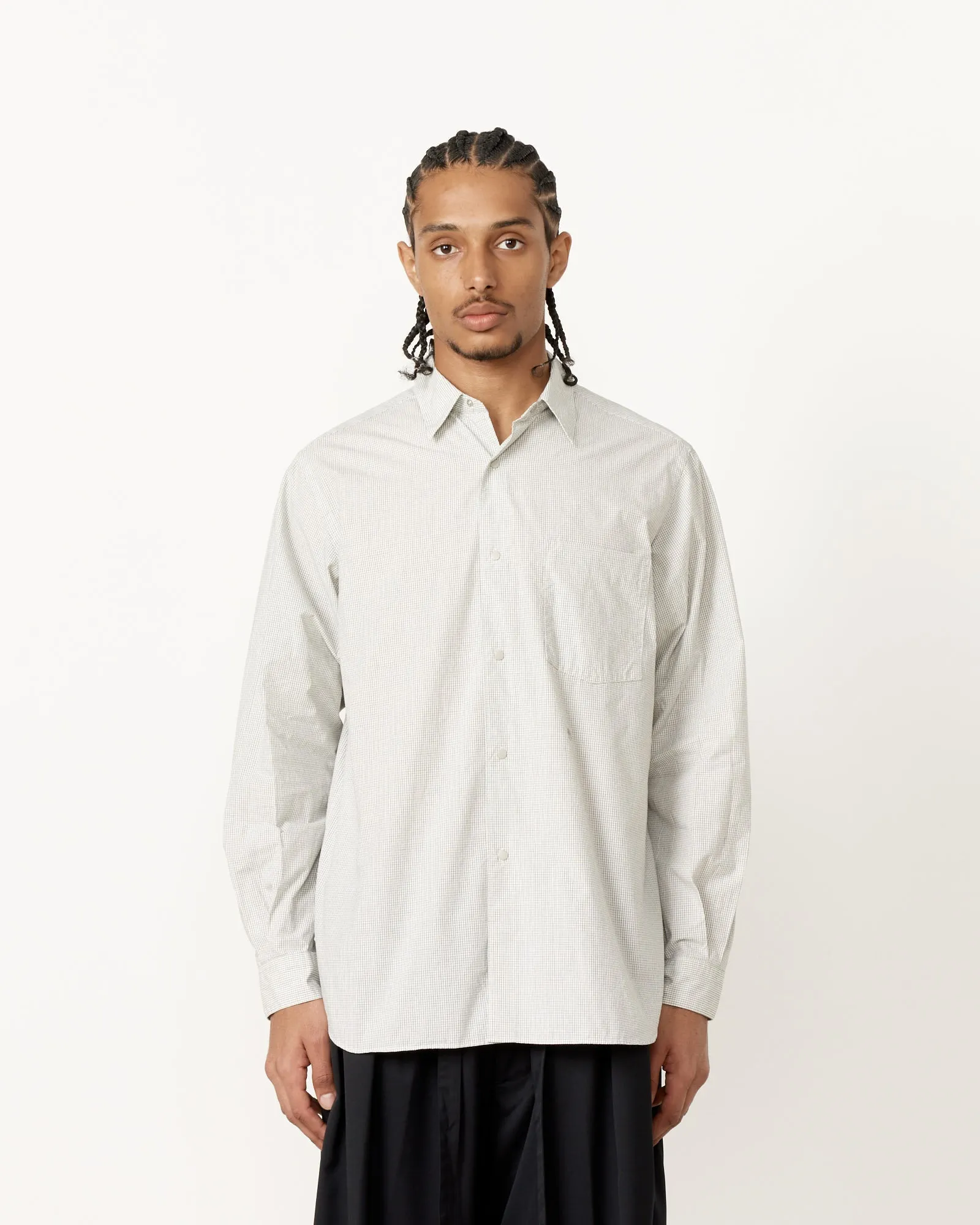 Regular Collar Wind Shirt in Natural