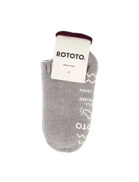 RoToTo Pile Slipper Socks Gray