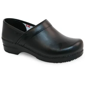 Sanita Aubrey Women's PU-coated Leather Chef Clog