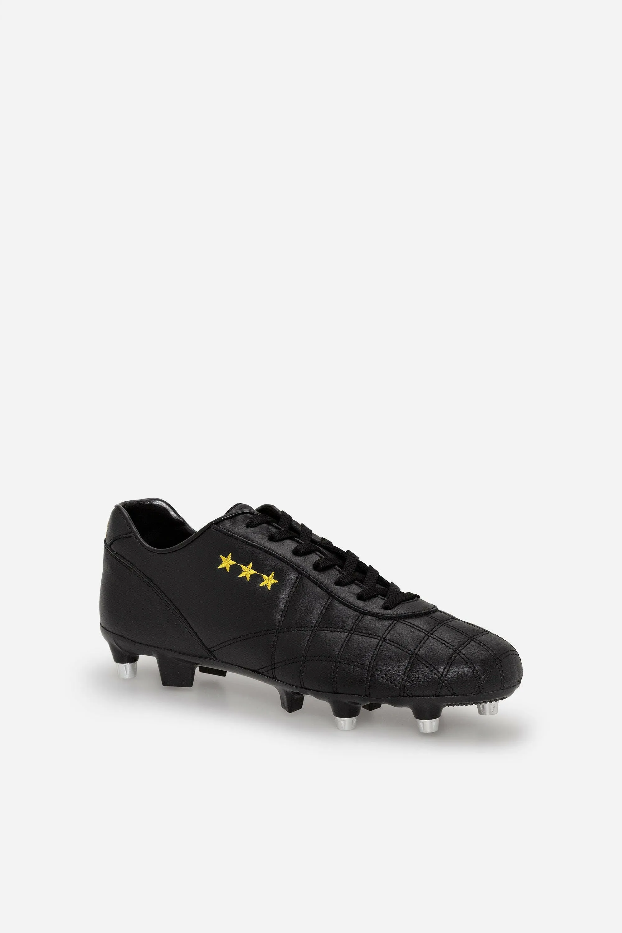 Scarpe da calcio Del Duca in pelle nera