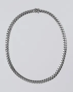 Silver Cuban Chain Necklace