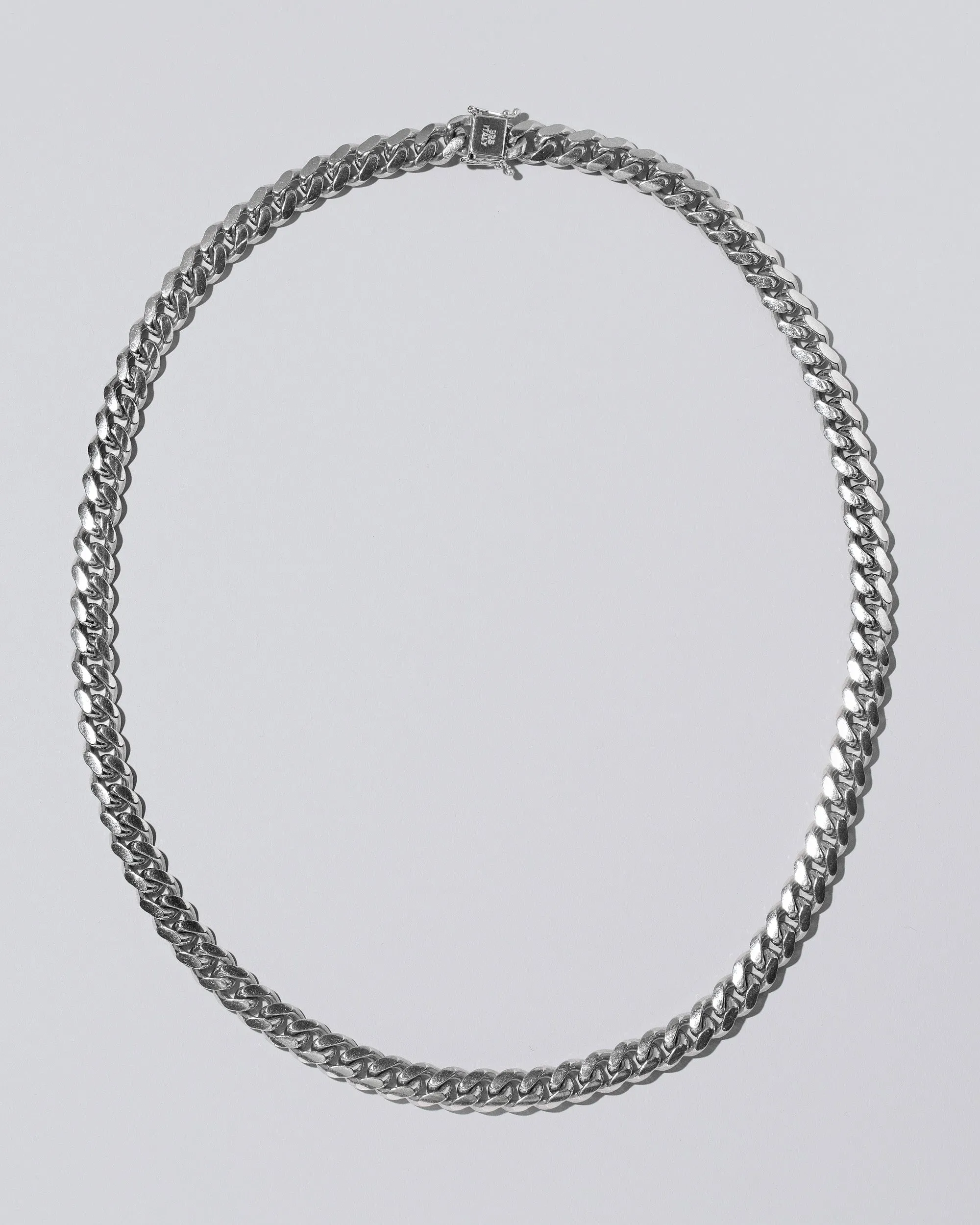 Silver Cuban Chain Necklace