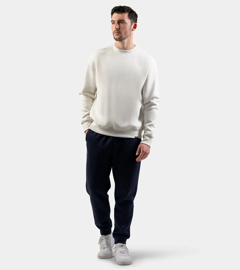 SIMPLE CREW SWEATSHIRT - WHITE