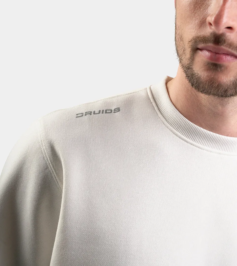 SIMPLE CREW SWEATSHIRT - WHITE