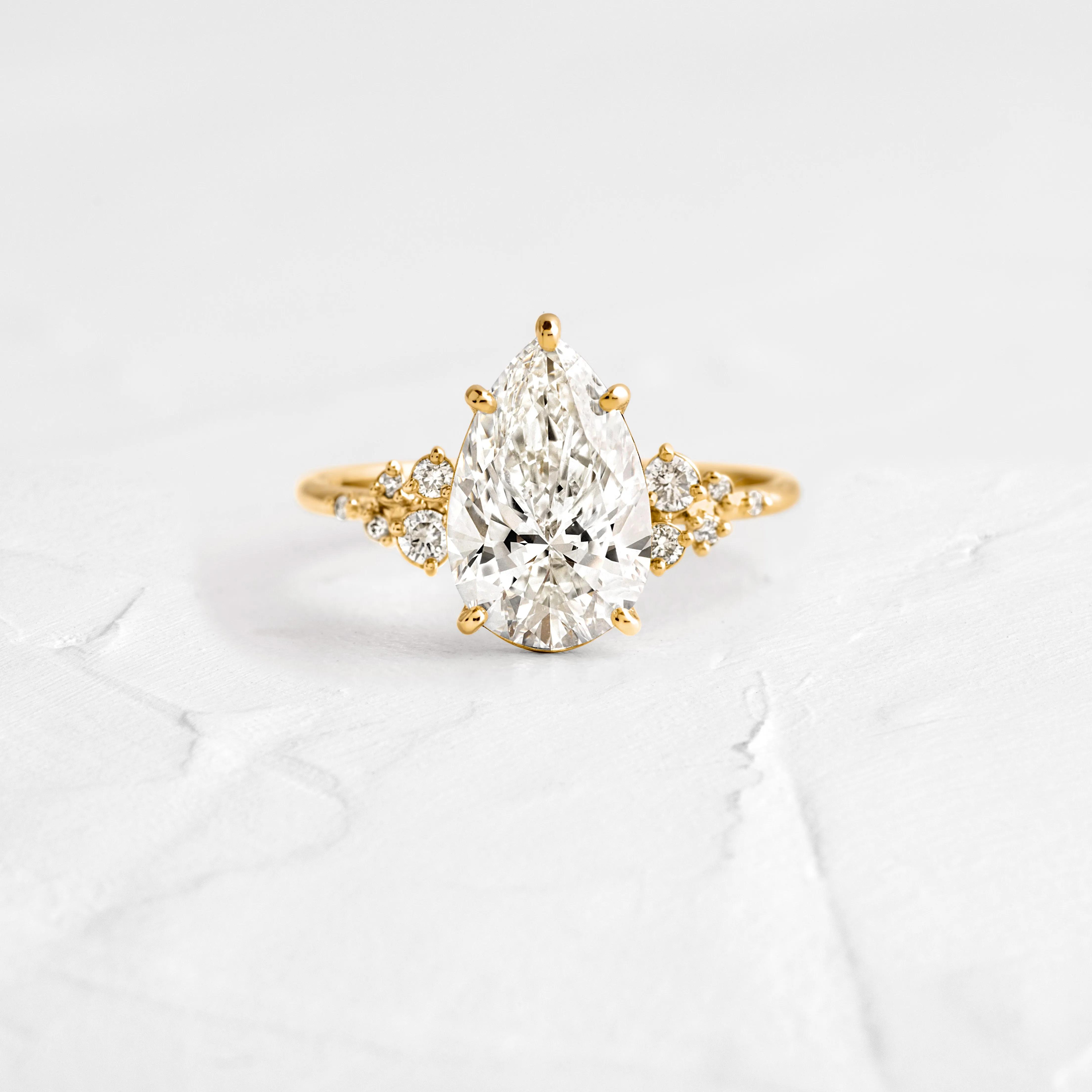 Snowdrift Ring, 1.5ct. Pear Cut